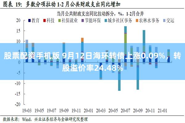 股票配资手机版 9月12日海环转债上涨0.09%，转股溢价率24.48%