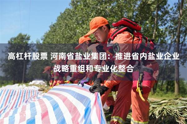 高杠杆股票 河南省盐业集团：推进省内盐业企业战略重组和专业化整合