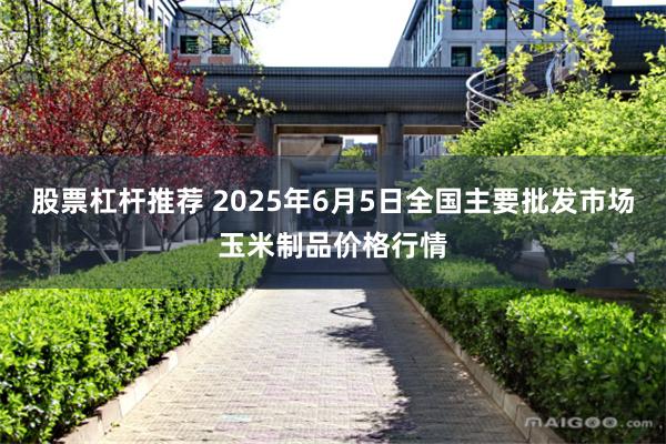 股票杠杆推荐 2025年6月5日全国主要批发市场玉米制品价格行情