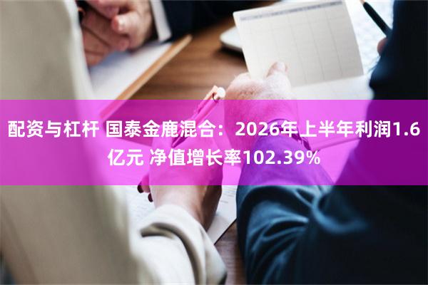配资与杠杆 国泰金鹿混合：2026年上半年利润1.6亿元 净值增长率102.39%