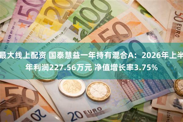 最大线上配资 国泰慧益一年持有混合A：2026年上半年利润227.56万元 净值增长率3.75%